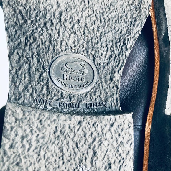 Roots Canada SZ 7 Dark Smoky Gray Leather Moto Ankle Boot Style 651 - Picture 7 of 10